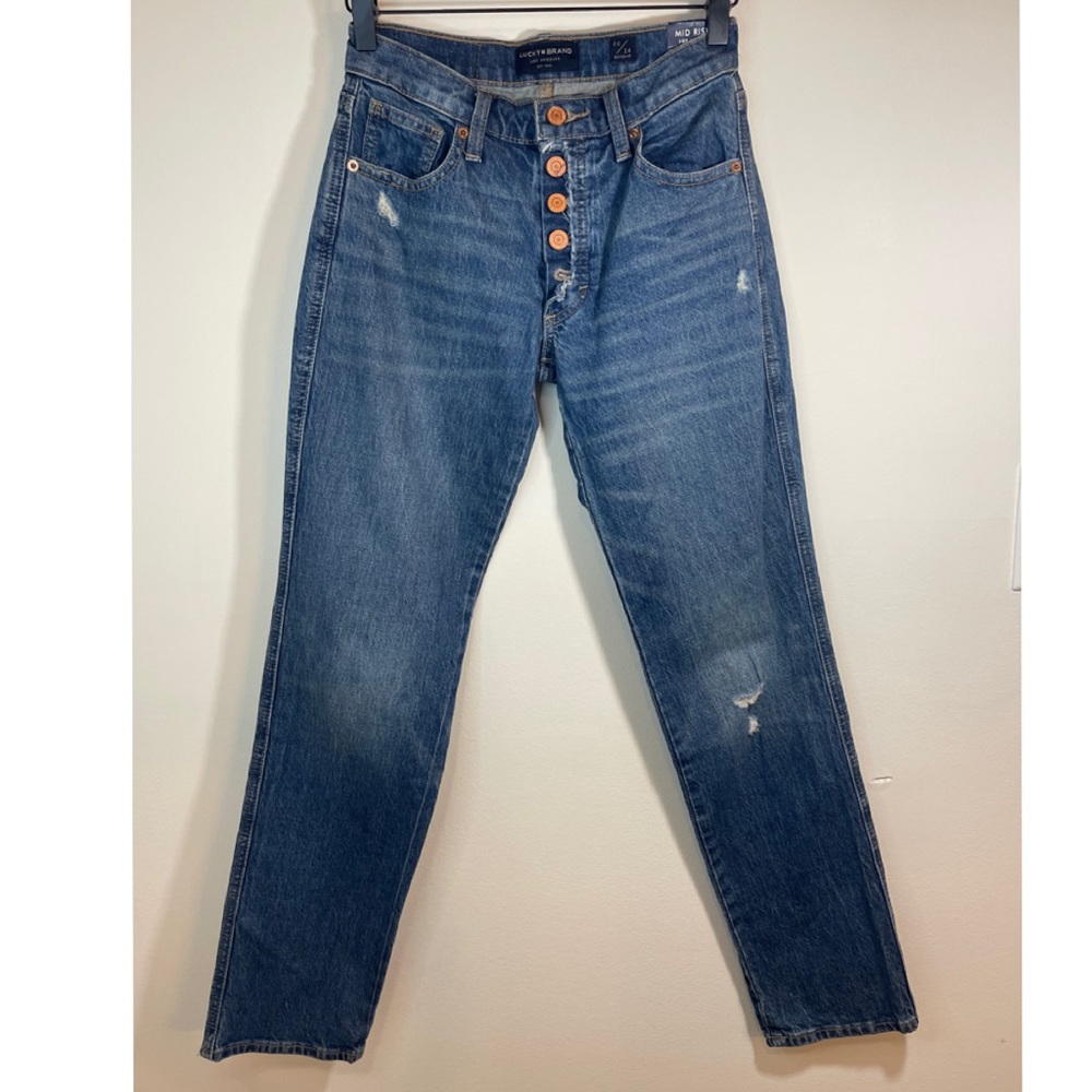 LUCKY BRAND | Mid Rise Straight Jeans